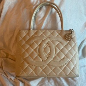 Authentic Chanel CC Medallion Tote